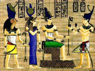 Aquarell on Papyrus